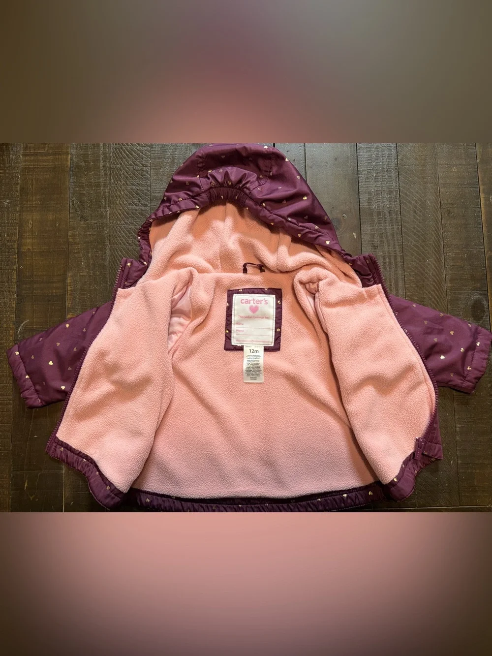 (3 Pieces) Baby Girl Outerwear, Size 12-18 Months